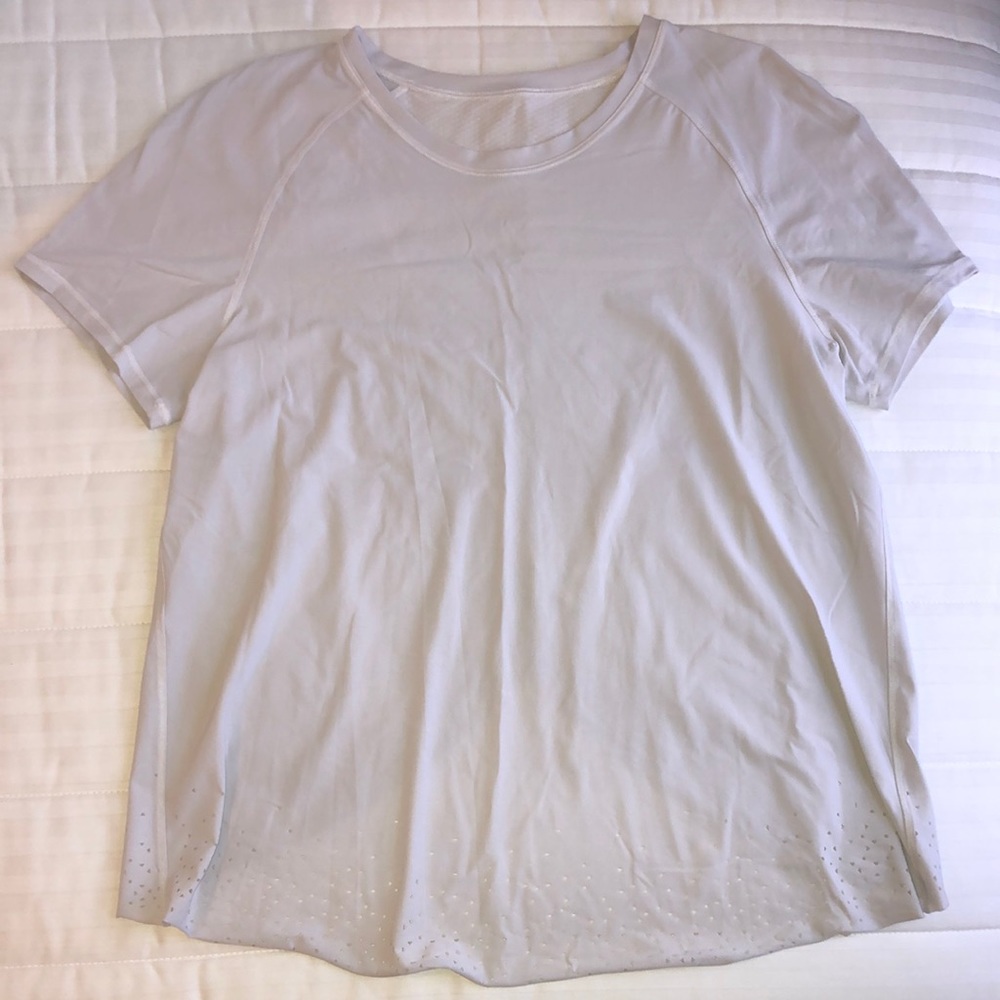 Lululemon white short sleeve training top